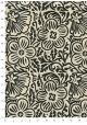 Lokta "Flower" noir fond naturel (50x70)