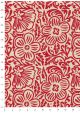 Lokta "Flower" rouge fond naturel (50x70)