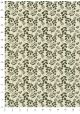 Papier lokta feuillage vert olive fond naturel (50x75)