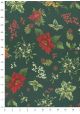 Fleurs de Noël fond vert (70x100)