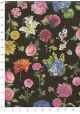 Planche florale fond noir (70x100)
