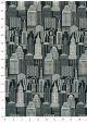 "Building" argent fond noir (50x70)