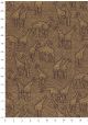 Les girafes or sur fond chocolat (50x70)