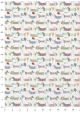 Les petits teckels sur fond blanc (50x70)