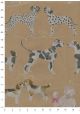 Les couples de chiens fond beige (68,5x98)