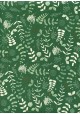 Feuillage de Noël fond vert (70x100)