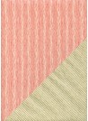 Recto verso "rayures rouges / rayures or" (70x100)