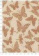 Lokta papillons et libellules cuivre fond naturel (50x70)