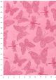 Lokta papillons et libellules ambiance rose (50x70)