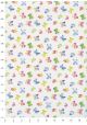 Les mini papillons fond blanc (50x70)