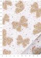 Papier Turnowsky papillons de fleurs réhaussé or (50x70)