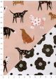 Recto verso "Les chiens fleuris / fleurs noires fond blanc" (50x70)