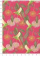 Les colibris vert anis fond fuschia (50x70)