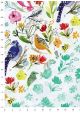 Recto verso "Oiseaux et feuillage / fleurs" (50x70)