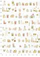 Papier Turnowsky happy birthday ambiance pastel réhaussé or (50x70)