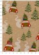 Les bolides de Noël fond beige (68,5x98)