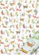 Papier Turnowsky les chats réhaussé or (50x70)