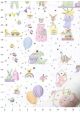 Papier Turnowsky la baby shower réhaussé or (50x70)