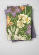 Tapis de fleurs multicolores fond vert (50x68)