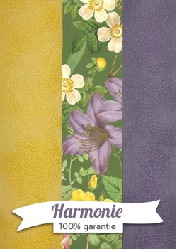HARMONIE TRIO Tapis de fleurs multicolores fond vert