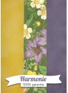 HARMONIE TRIO Tapis de fleurs multicolores fond vert