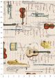 Instruments de musique et écriture (70x100)