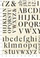 Alphabet et chiffres noirs (70x100)