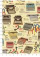 Les machines à écrire vintage (50x68)