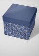 Papier lokta "circulaire" fond bleu (50x75)