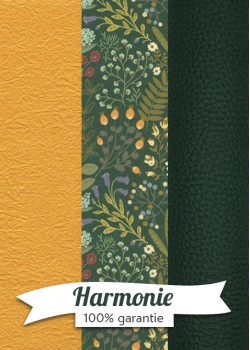 HARMONIE TRIO Feuillage d'automne ambiance jaune safran