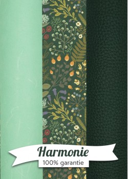 HARMONIE TRIO Feuillage d'automne ambiance menthe