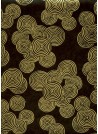 Papier lokta spirales or fond noir (50x75)