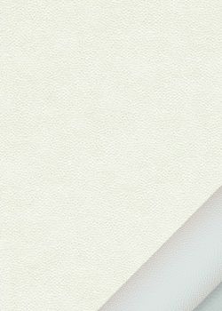 Simili cuir "Perle" blanc porcelaine
