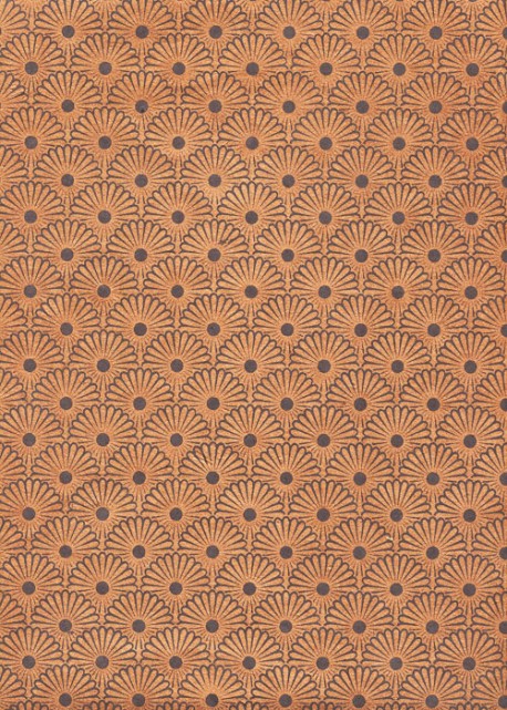 Papier lokta Kahori cuivre fond moka (50x75)