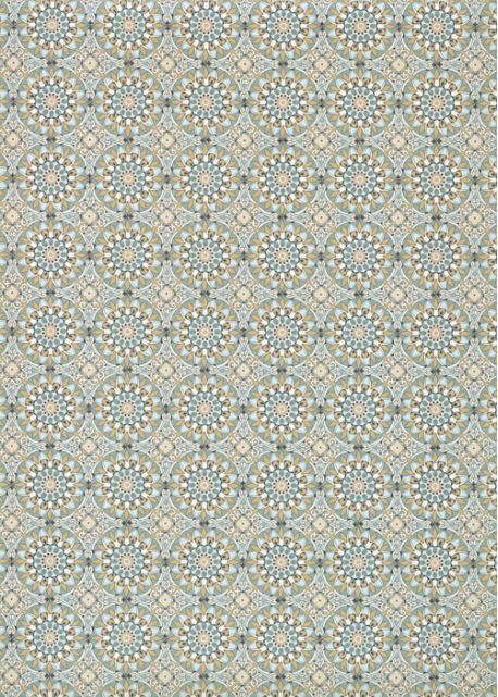 Les rosaces ton pastel bleu (50x70)