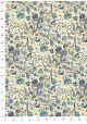 Venise arabesque - 2 tons de bleu réhaussé or (70x100)