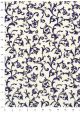 Venise arabesque - bleu réhaussé or (70x100)