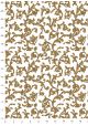 Venise arabesque - roux réhaussé or (70x100)
