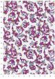 Venise style florentin - pourpre rose réhaussé or (70x100)