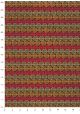 Guirlande de feuilles rouges et or (50x70)