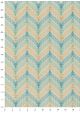 "Les accolades" menthe turquoise et or (50x70)