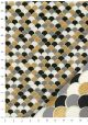Coquilles noires grises blanches et or (50x70)