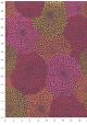 "Pompons" ambiance rose et or sur fond violet (50x70)