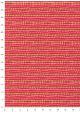 Guirlande de perles roses et or fond rouge (50x70)
