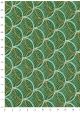 Papier lokta "circulaire" fond vert (50x75)