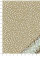 Papier lokta pois superposés or et blanc fond beige (50x75)