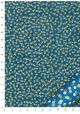 Papier lokta pois superposés or et blanc fond bleu (50x75)