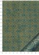 Papier lokta coquilles or fond bleu canard (50x75)