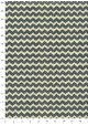 Les zig zag marine et or fond ivoire (70x100)
