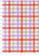 Ecossais rouge, gris et violet (66x100)